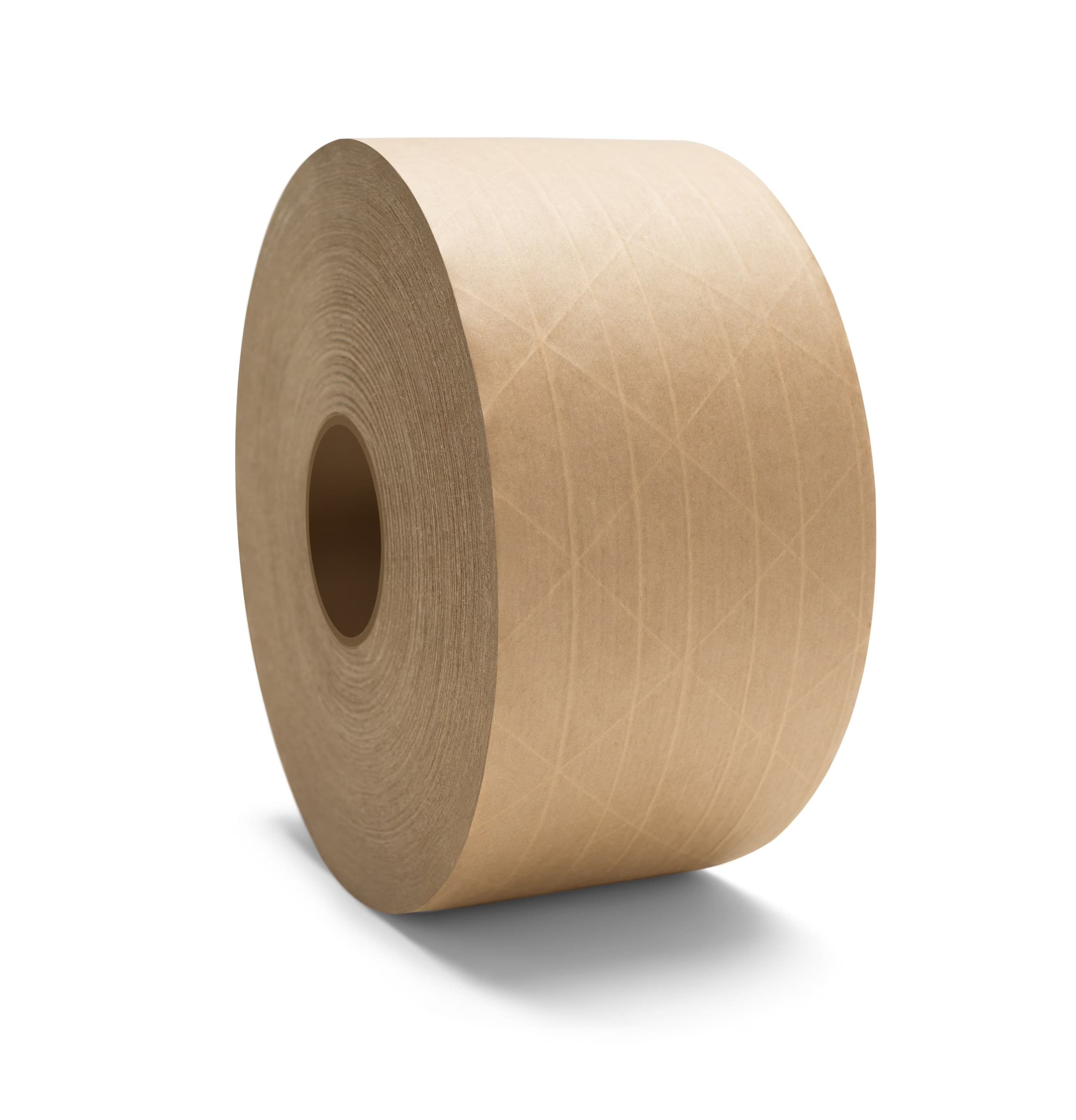Bulk box of 36 rolls of economy brown buff packing tape for industrial box sealing and e-commerce shipping UK