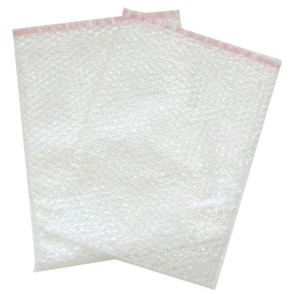 Clear self-seal bubble pouches for small product protection and retail packaging UK