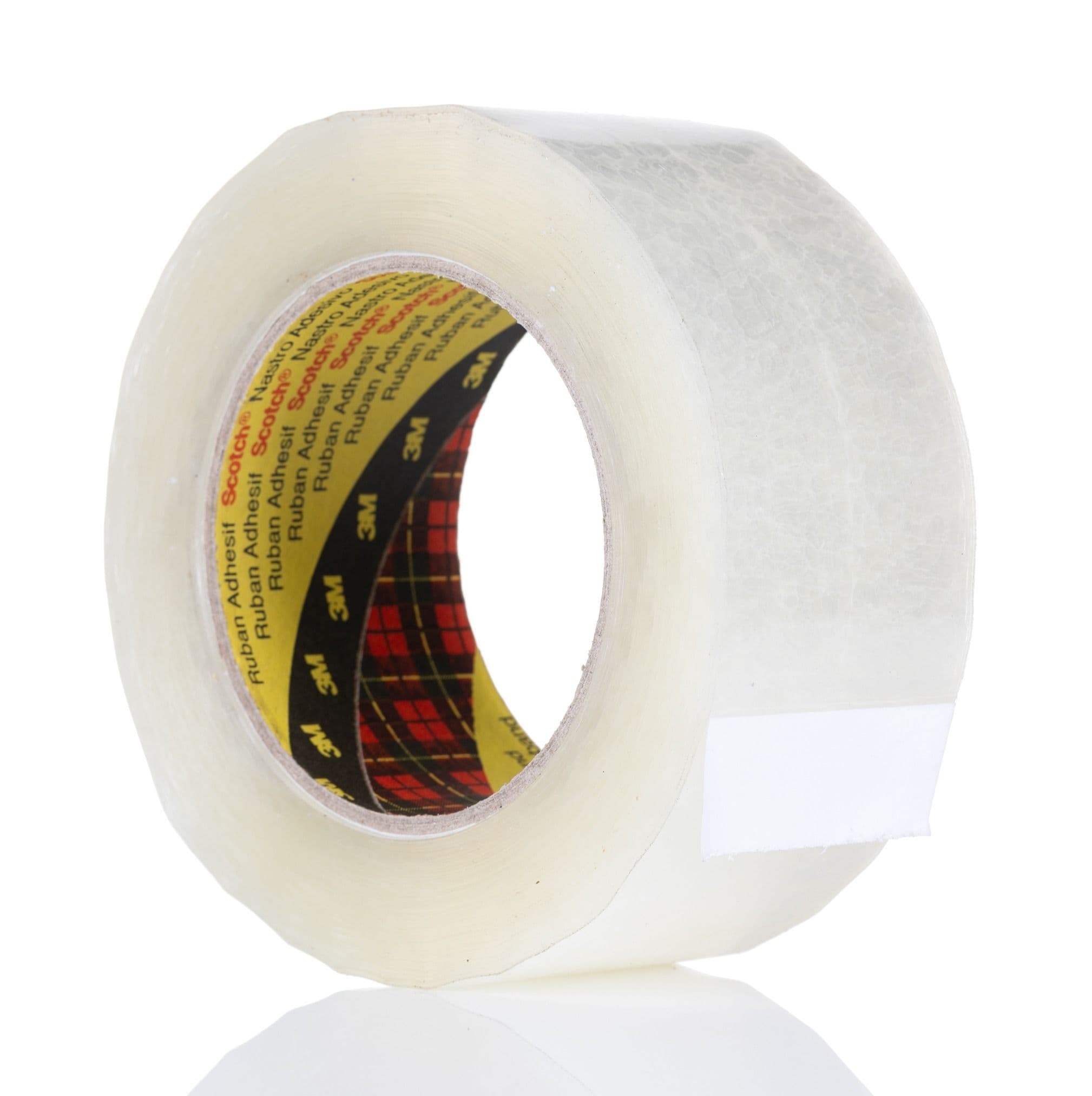 Box of 36 rolls of premium 3M clear packing tape for heavy-duty industrial shipping and box sealing UK