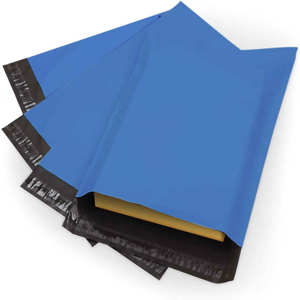 Metallic Blue Mailing Bags